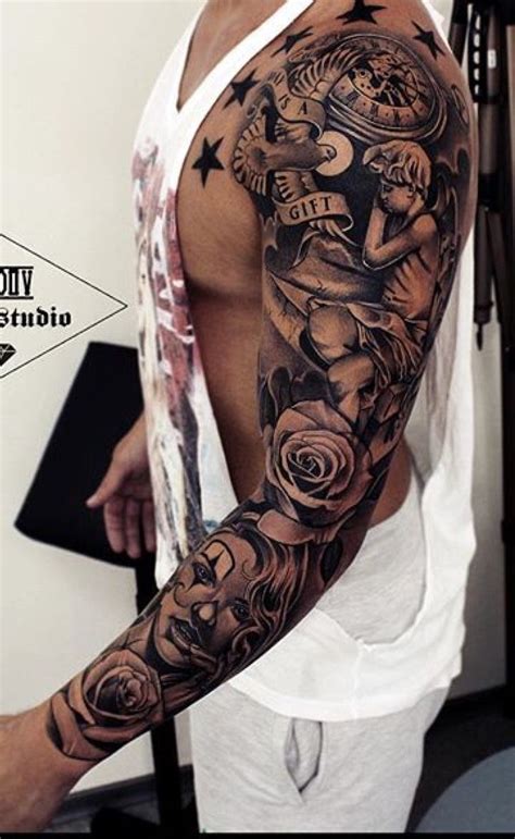 full sleeve tattoo men|cool arm sleeve tattoos.